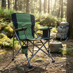 [21632036] SILLA DIRECTOR CAMPING CR17459 PLEGABLE VERDE