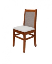 [14797342] SILLA INMACOL PACIFICO 226-2 TAPIZADO CON ESTERILLA PANA BEIGE CAOBA