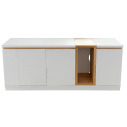 [14076141] BAHIUT CAON NINA 1.80 MTS BLANCO/PARAISO 1372