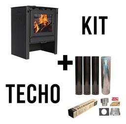 [53240004/53245020T] ESTUFA A LEÑA LEPEN 14000 CAL. PREMIUM + KIT DE TECHO 6"
