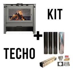 [53240016/53245020TC12] ESTUFA A LEÑA LEPEN 20000 CAL. PREMIUM + KIT DE TECHO 6" 12 CUOTAS