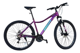 [23541399C3] BICICLETA GRAVITY DABOMB R29 TALLE M/L VIOLETA CUOTA MELI