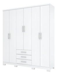 [14761086] ROPERO HENN CAJU DA136-10 6 PUERTAS BLANCO