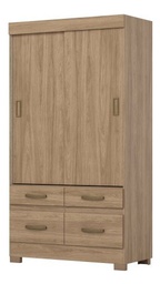 [14761059] ROPERO HENN BE25-201 2 PUERTAS CORREDIZAS JEQ/BLANCO