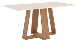[14523137] MESA HENN LINS SC94-127 1.60 M RECTA S/VIDRIO NATURAL/BLANCO