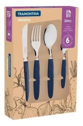 [11153227] JUEGO DE CUBIERTOS TRAMONTINA 23398/172 IPANEMA 24 PC