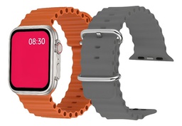 [32752440] RELOJ SMARTWATCH X-VIEW QUANTUM QFLEX + MALLA GRIS