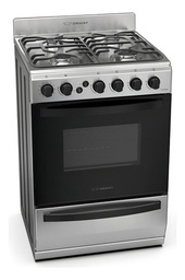 [52141038] COCINA ORMAY TEMPO ACERO A GAS 4H