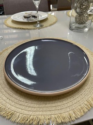 [11154003] PLATO PLAYO KORBA GRIS OSC BRILLANT C/BEIGE 27CM