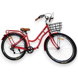 [23541441] BICICLETA FIAT S06Q R29 7 VEL ROJA URBANA