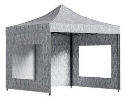 [21111077] GAZEBO WAGGS GZBO03 3X3 MTS CAMUFLAJE GRIS CON PAREDES