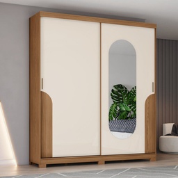 [14761020] ROPERO HENN TALLES D335-127 2 PUERTAS NATURAL OFF WHITE