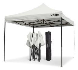 [21111009] GAZEBO WAGGS GZBO02 3X3 MTS SIN PAREDES BLANCO