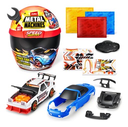 [34448617] CASCO SORPRESA METAL MACHINES SPEED HERO ZURU 20 SORPRESAS PARA ARMAR