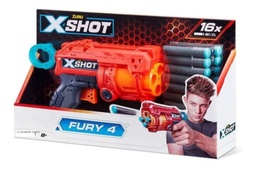 [34448618] PISTOLA LANZA DARDOS X-SHOT FURY 4 EXCEL ZURU – INCLUYE DARDOS