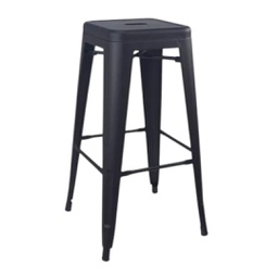 [14797007] BANQUETA UTILE TOLIX ACERO 76 CM NEGRO MATE