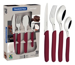 [11153046] JUEGO DE CUBIERTOS TRAMONTINA X20 23499/082 CARMEL BORDO
