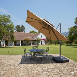 [16805004] SOMBRILLA DELHI DL-31 3X3 CUADRADA LED SOLAR