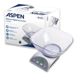 [17076017] BALANZA COCINA ASPEN BC-220 SILVER 3463
