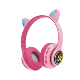 [62061011] AURICULAR SUONO AYV0233 CAT EAR BT ROSA